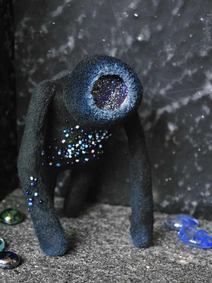 Textile doll "the universe inside"