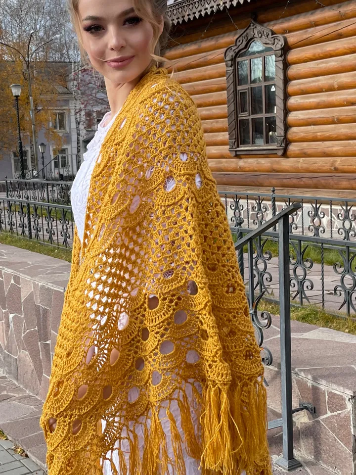 Bridal wedding shawl,wrap cover up mustard color,shawls and wraps,cape winter fringed,bridesmaid wool scarf, women lace evening shawl.READY TO SHIP