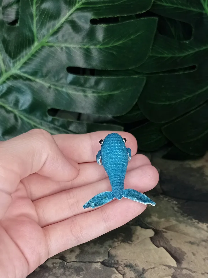 PDF crochet pattern little whale. Crochet miniature pattern. Little whale toy pattern. DIY cute toy. Pattern amigurumi