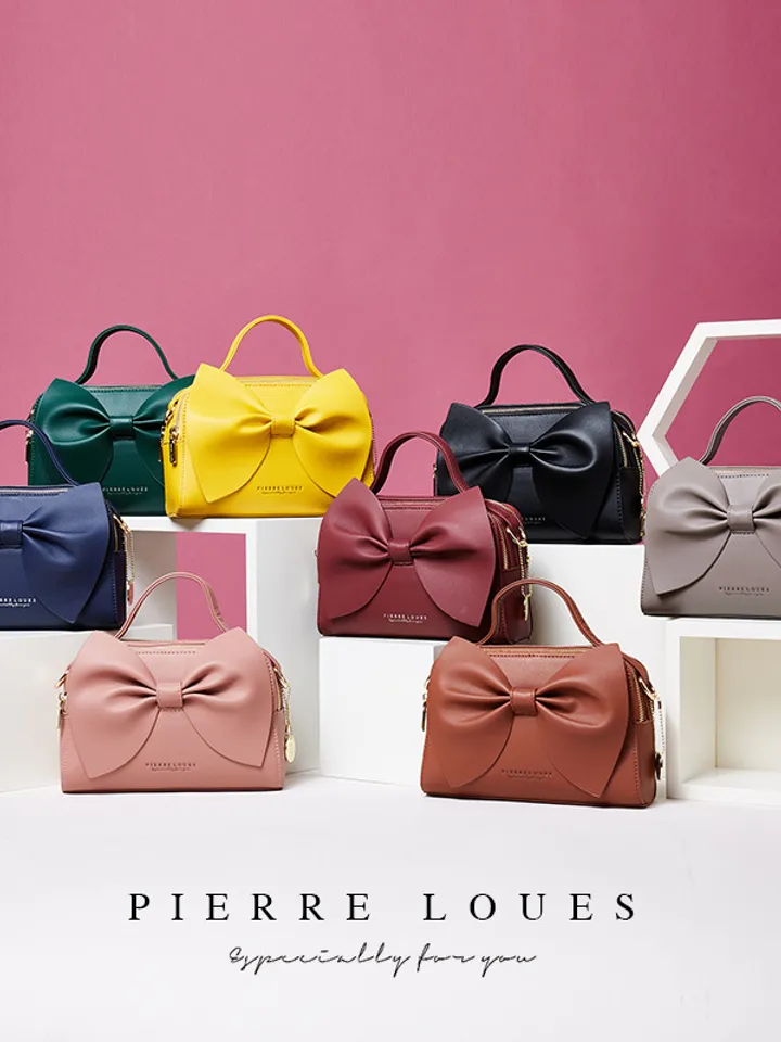 Pierre Loues™ Elegant Bow Mini Handbag – Statement Purse for Women