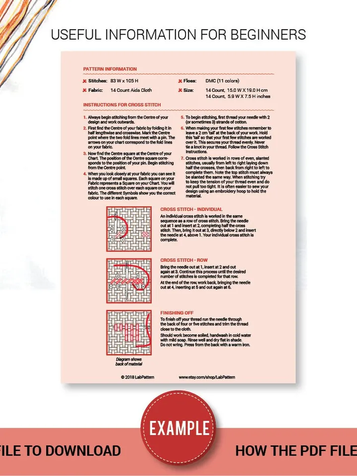 Endurian Cross stitch pattern | Embroidery Pattern | Instant Download | Embroidery Designs