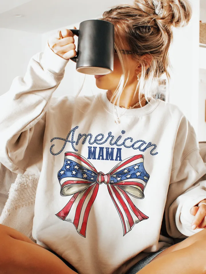 American Mama Coquette PNG, 4th Of July Png, Fourth of July Bows png, Coquette Mama png, American Mama png, Mama sublimation, png for mama