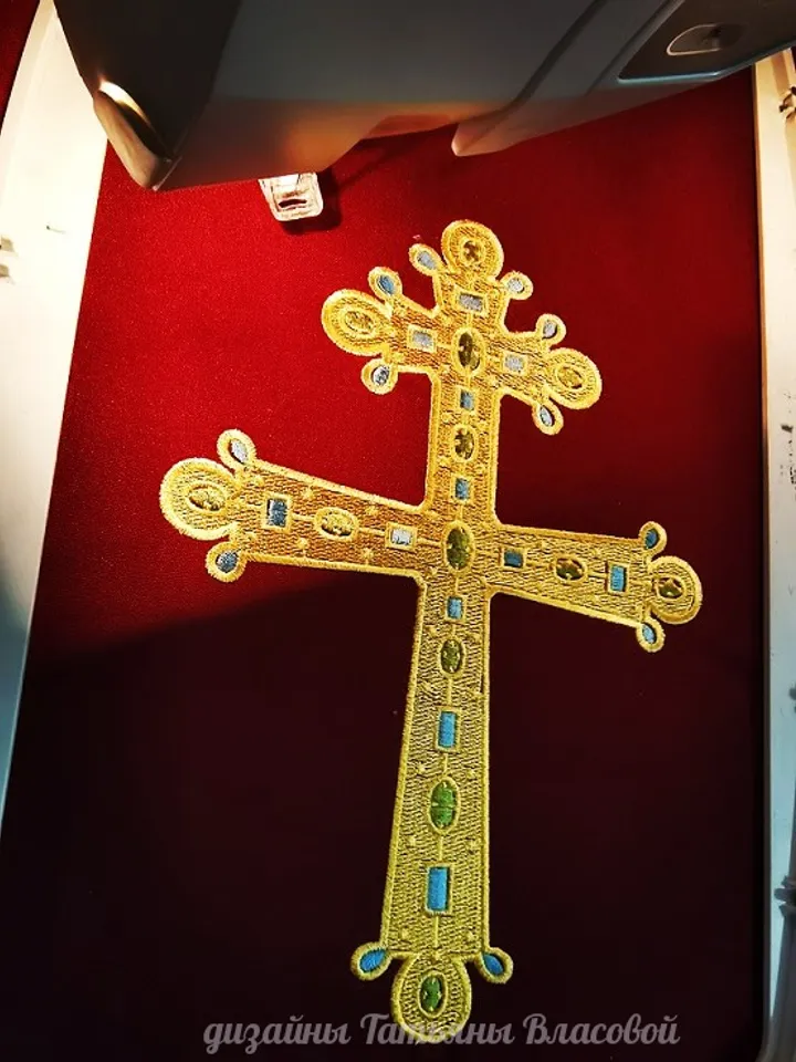 "Korsun" is a set of crosses for vestments.