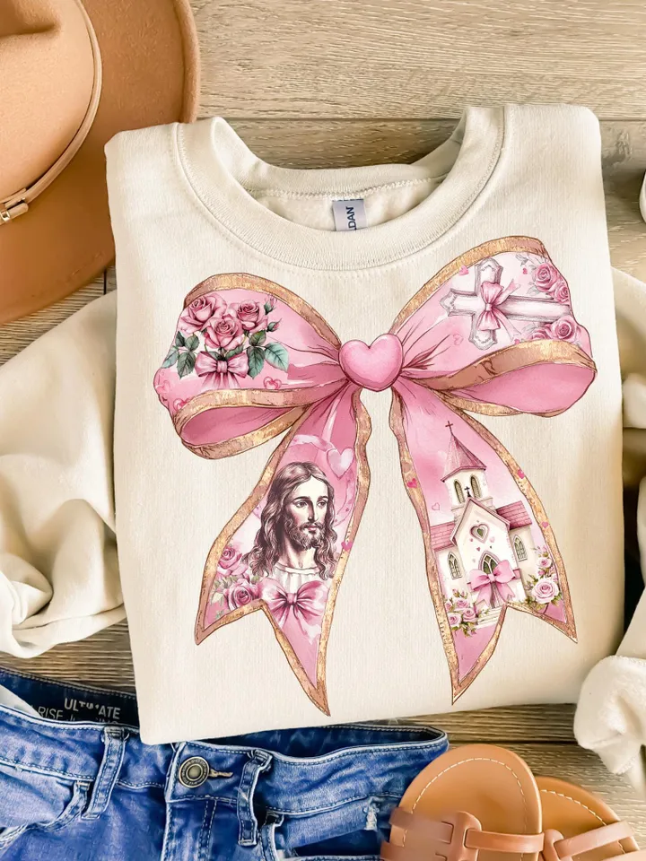 Jesus is my Valentine PNG, Christian Valentine Png, Valentine Coquette Bow Png, Bible Verse Png, Love Like Jesus Png, Cross, Faith, Jesus