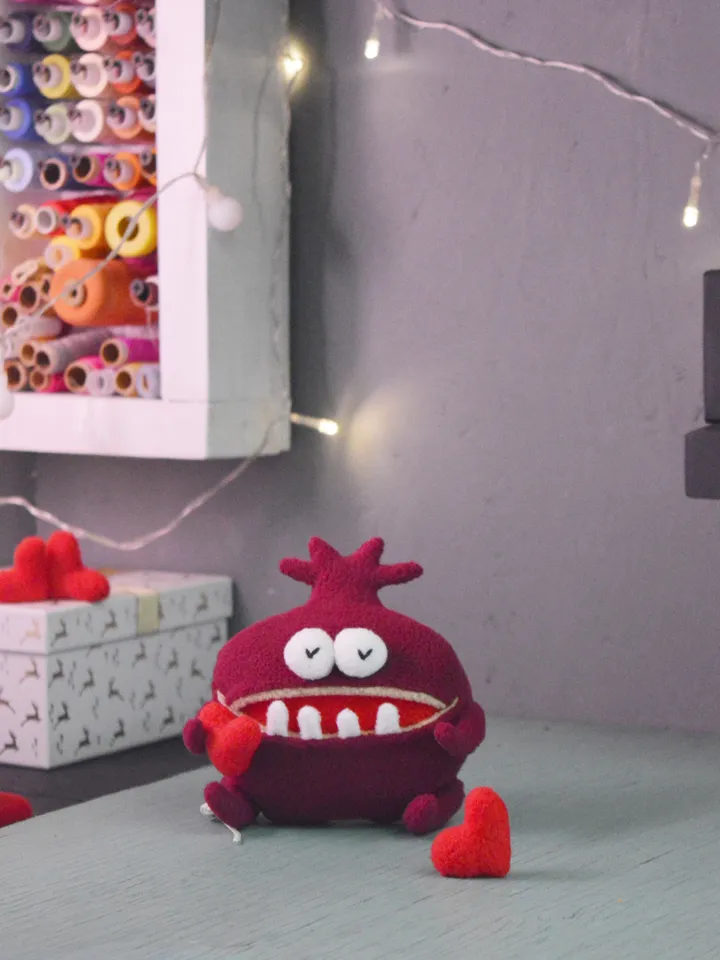 PDF Fleece Toy Pattern ā Softie Pomegranate Plush Tutorial