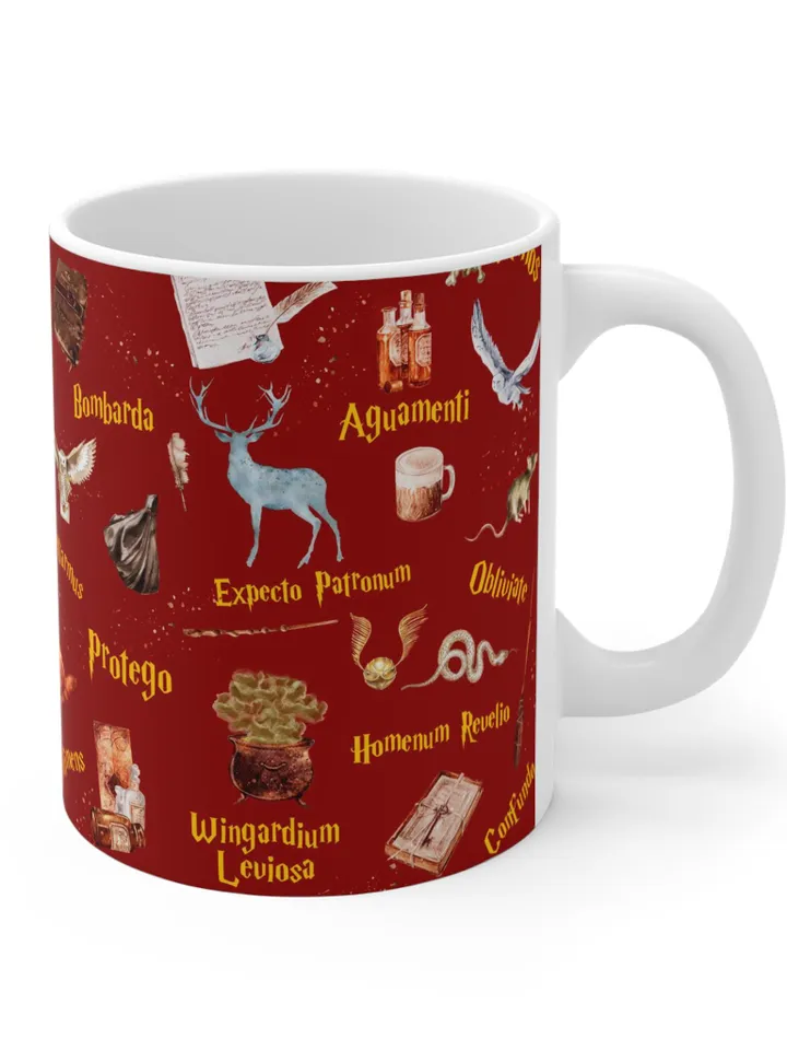 Wizarding World Mug Coffee Cup gift, Magical Tea Mug, Magic School Drinkware, Wizard Fan Present, Witchcraft
