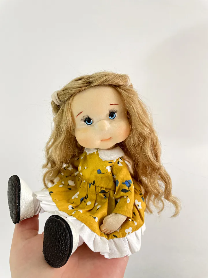 Art Doll Waldorf Doll Inspiration Handmade Textile Doll Birthday Gift for Girl