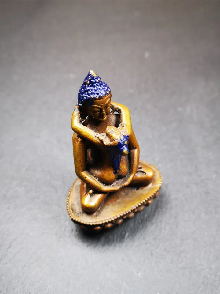 Gandhanra Handmade Samantabhadra in Yab Yum Statue,Anuttarayoga Tantra,For Tantric Practice & Acro Yoga,Handmade in Nepal