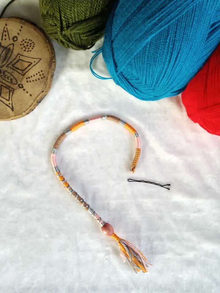 Removable Wrap, Hippie Hair Braid, Hair Wrap Extension, Clip in Extensions Bohemian, Gypsy Hippie Style, Festival Girl Blue Wraps,