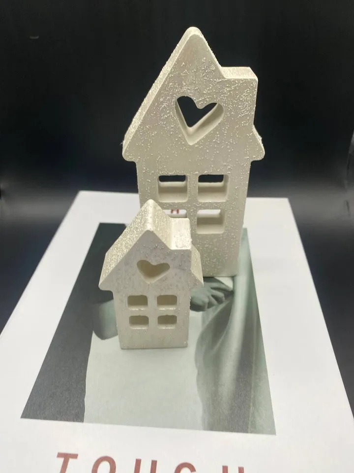 Decorative element houses 2 pieces