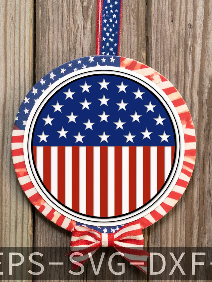 Made In America Round Sign Design