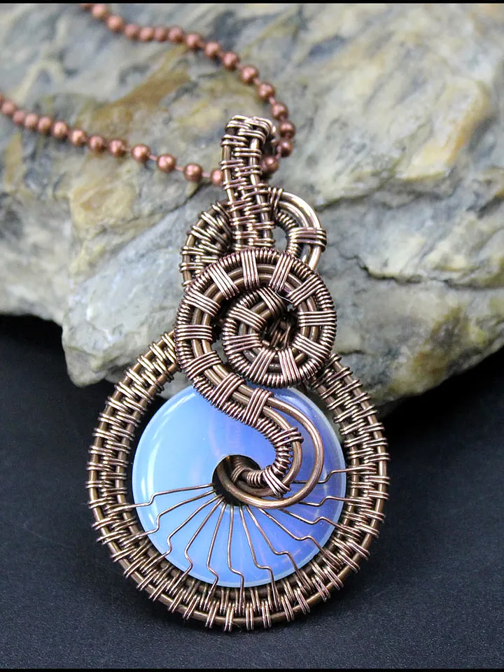 Wire wrap a donut pendants tutorials PDF
