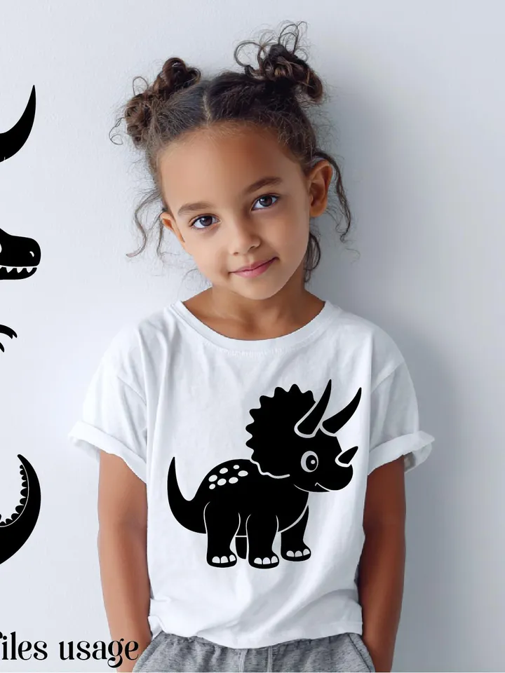 Cute Dinosaur SVG bundle, 28 Vector files, kids dino silhouette clipart, t-rex laser cut file, DXF, all in one PNG, eps, pdf