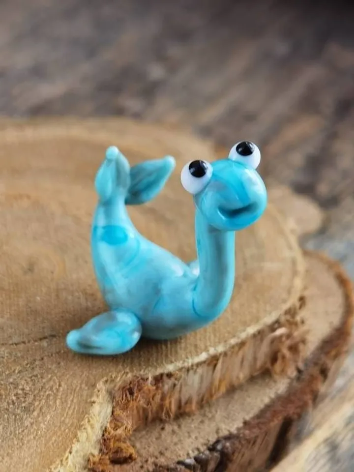 DINOSAUR ORNAMENTS Dinosaur figurine Glass dinosaur decor Miniature Dinosaur gift Dino figurine Glass figurines Tiny glass animals Terrarium