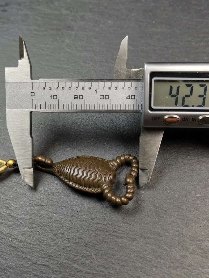 Gandhanra Handmade Tibetan Amulet,Scorpion Guru of Padmasambhava, Buddhist Scorpion Totem Pendant, Made of Thokcha,1.7&quot;