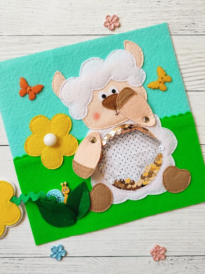 Sheep Quiet book pattern PDF & Tutorial page, Felt activity book pattern, Farm Quiet book svg, Sensory toys, Felt sewing pattern toddler