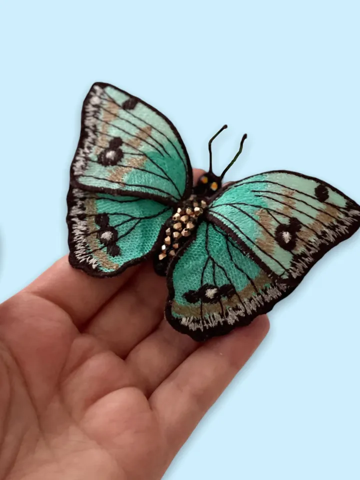 Beatiful Organza Butterfly 3D plus FSL Machine Embroidery Design Free standing lace embroidery pattern 3D embroidery motif Floral FSL