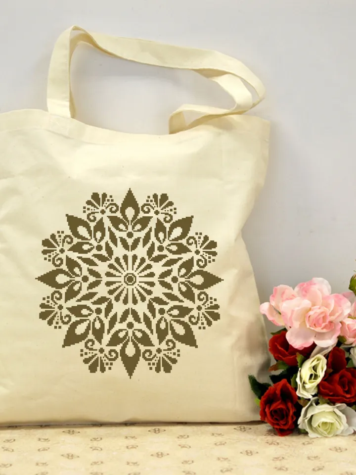 Flower mandala cross stitch pattern download PDF Mandala pattern digital Monochrome cross stitch chart Floral ornament cross stitch #M108