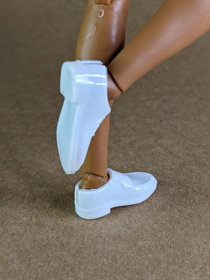 Classic white suits shoes for 1/6 scale male dolls