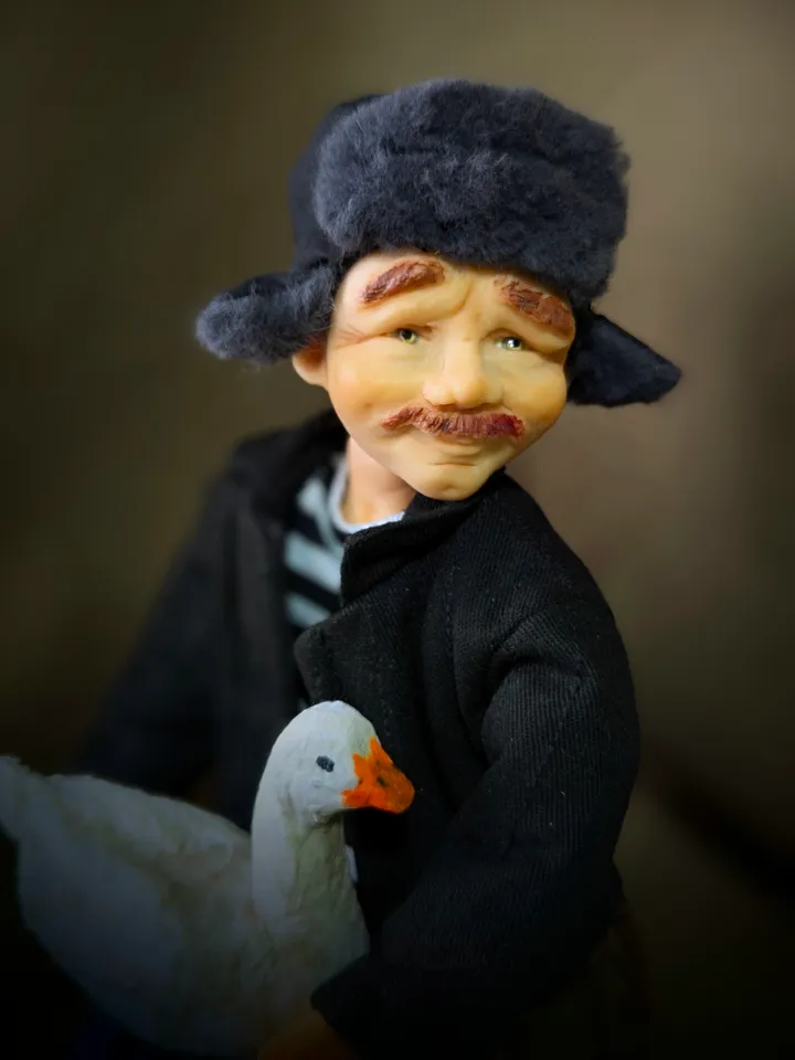 A handmade doll.