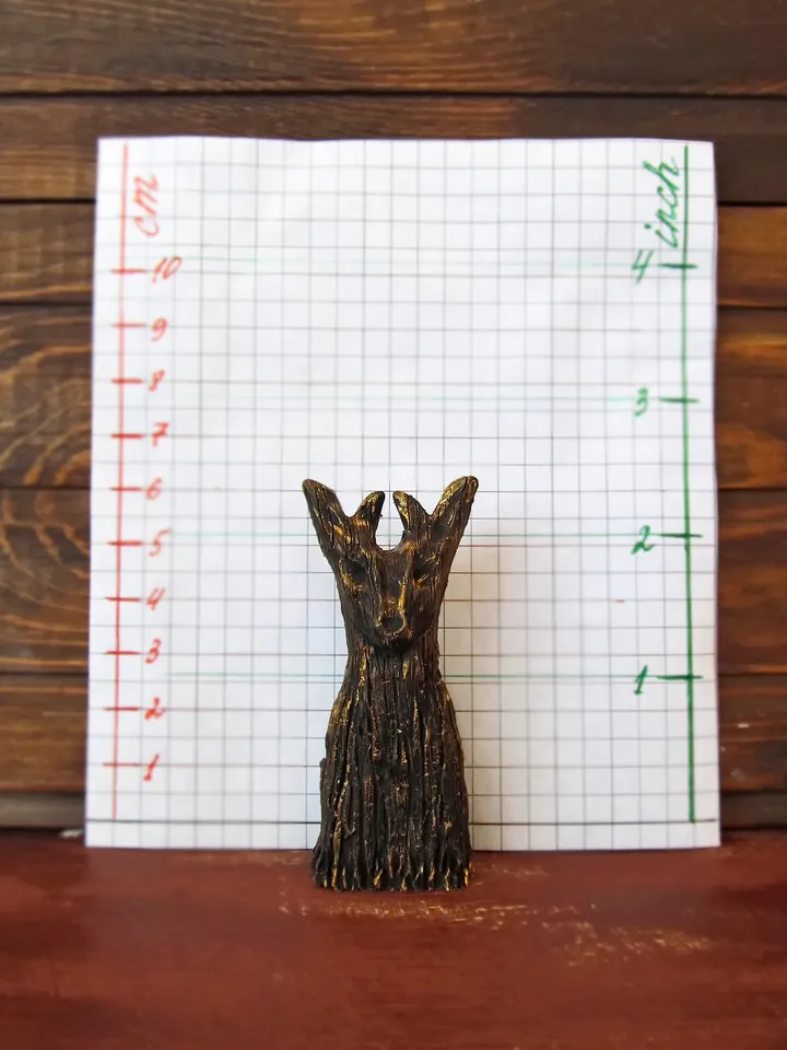 Stag figurine Shaman Totem doll Spirit Assistant Deer Forest horned god Altar protection amulet Primitive doll Pagan idol Folk art statue