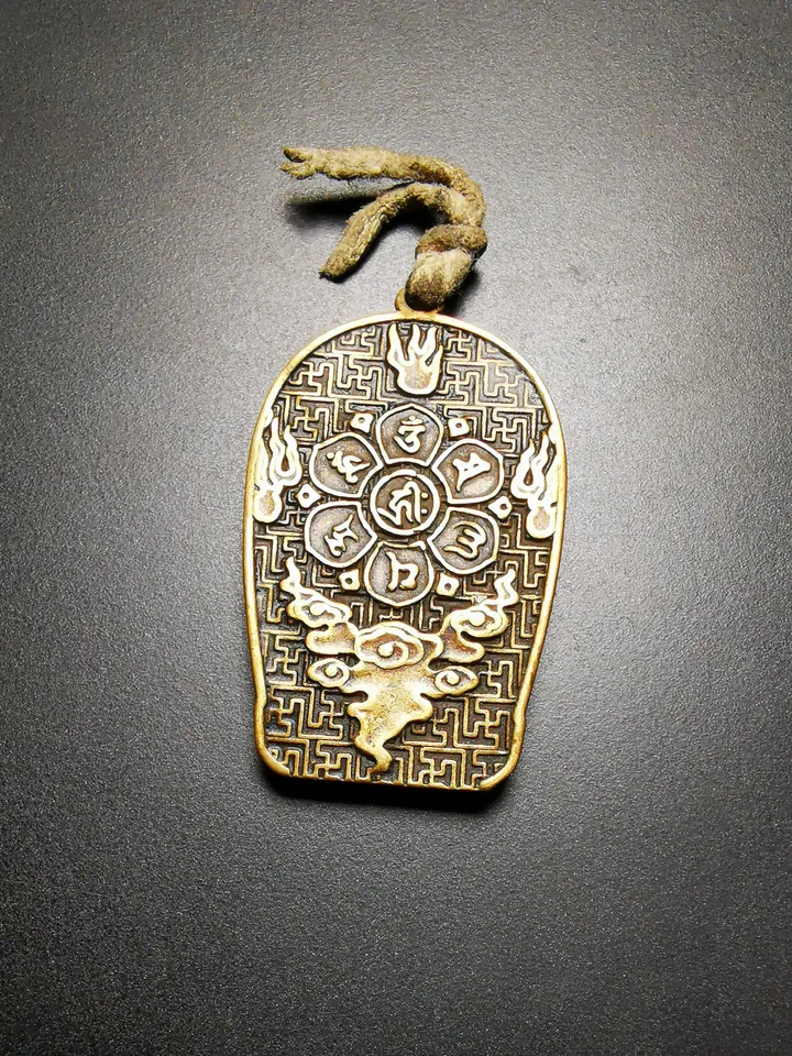Gandhanra Tibetan Buddhist Amulet,Shakyamuni Pendant,Gautama Buddha Pendant,Made of Brass