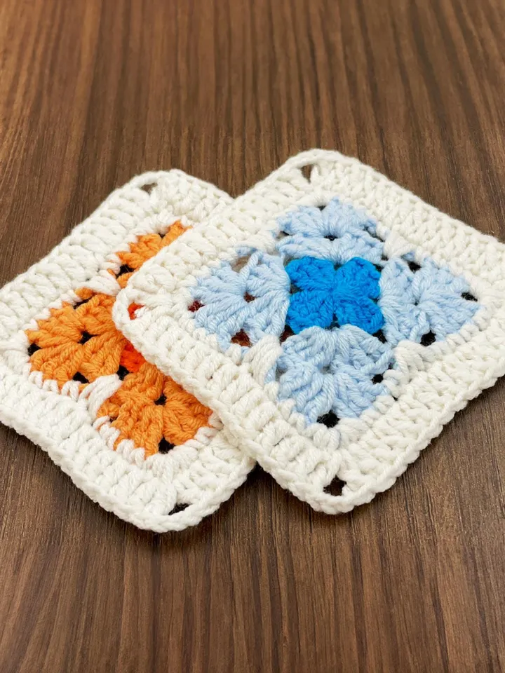 Floral Granny Square Crochet Pattern PDF, Flower Motif Tutorial for Beginners, DIY Blanket, Pillow, or Bag Design