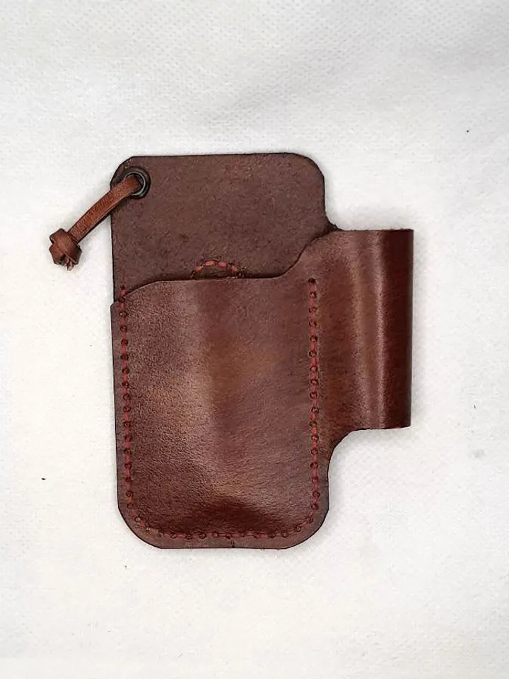 Folding Knife Leather Sheath for Flashlight Organizer EDC Tools fast&easy
