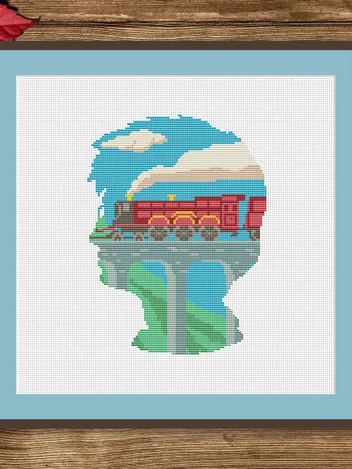 Magic Train Cross Stitch Pattern, Movies Cross Stitch Pattern, Movie Pattern, Wizard Cross Stitch Pattern, TV Cross Stitch Patterns #mv010