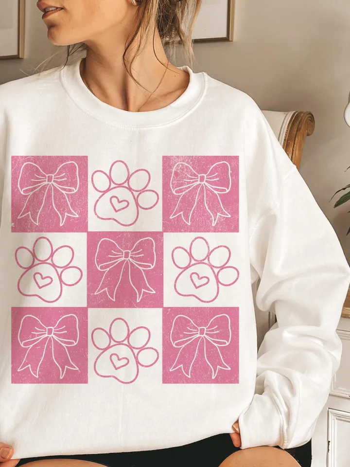 Retro Checkered Valentine's Day PNG, Dog Mom Png, Valentine's Day Png, Dog Paw Print Heart Png, Valentine Shirt Design, Dog Lover Gift, Cat