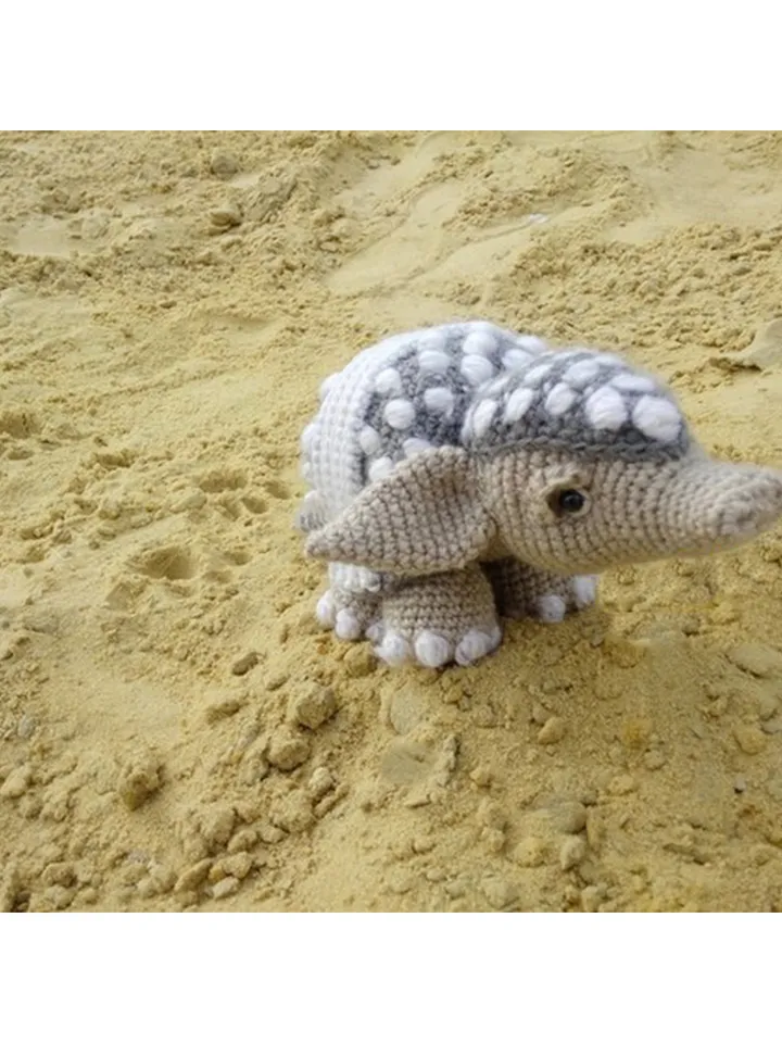 Amigurumi animals, Crochet armadillo amigurumi doll, Armadillo toy, Stuffed animal, Stuffed armadillo handmade toy