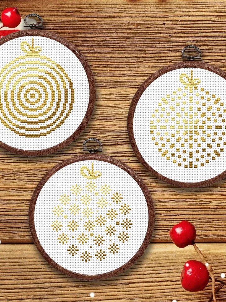 Set of Christmas Toys Cross Stitch Pattern, Christmas Cross Stitch Pattern, Christmas Pattern, Christmas Gift, Christmas Decor #hld033