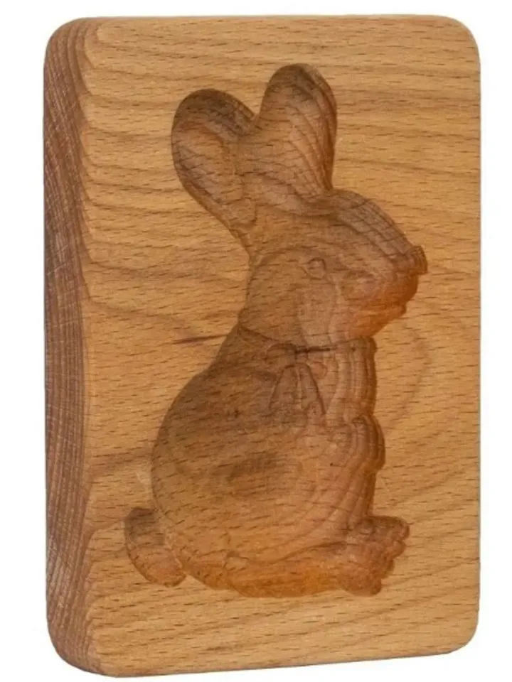 Bunny Embossed cookie mold, cookie cutter, wooden mold, Wooden stamp stamp for gingerbread cookies springerle stamp