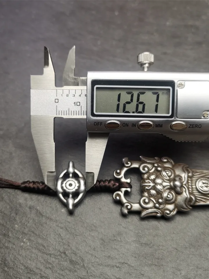 Gandhanra Handmade Tibetan Buddhist Amulet,Kirtimukha Pendant,Bhoma,Banaspati,Mouth of Kala,Made of Cold Iron,1.97&quot; × 1.0&quot;