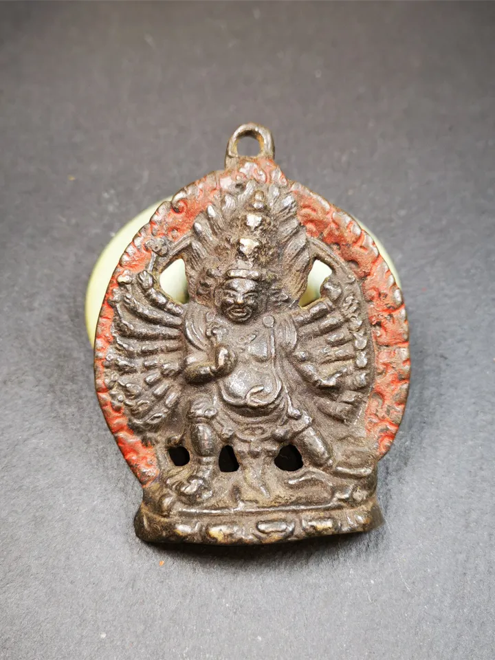 Gandhanra Vintage Tibetan Buddhist Statue,Yamantaka,Vajrabhairava,40 Years Old
