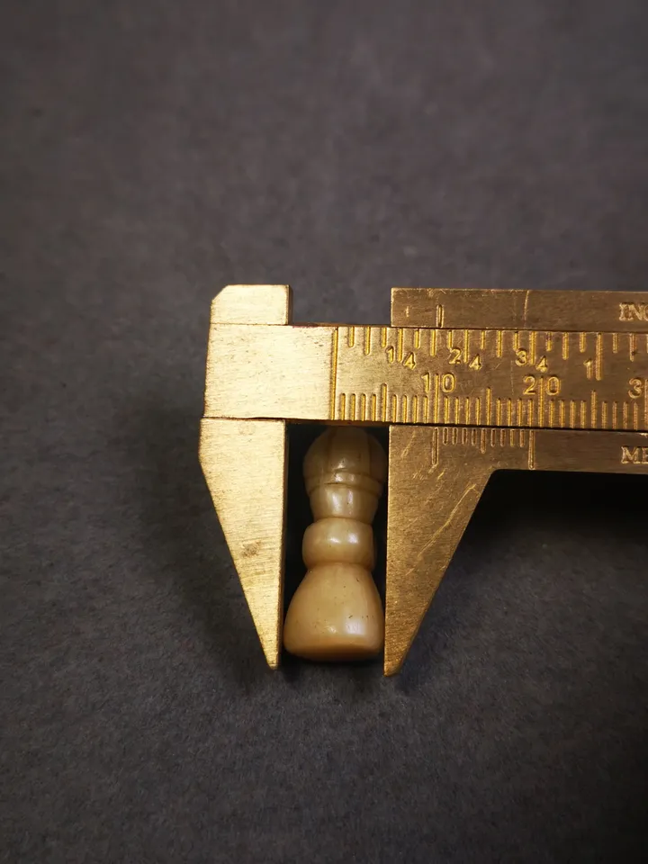 Gandhanra Handmade Tibetan Pendant Bead,Bone Carved Spacer Bead for Mala,Vajra Bell Amulet Pendant