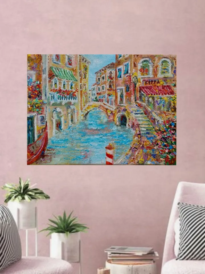 Venice. Oil painting. Canvas on a wide stretcher. Author's work