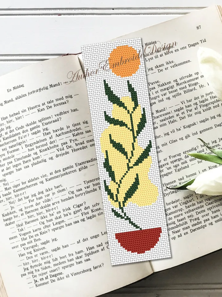 Boho bookmark set cross stitch pattern PDF download Bookmark pattern digital PDF, Modern boho style beginner stitch, Book lover gift #B286
