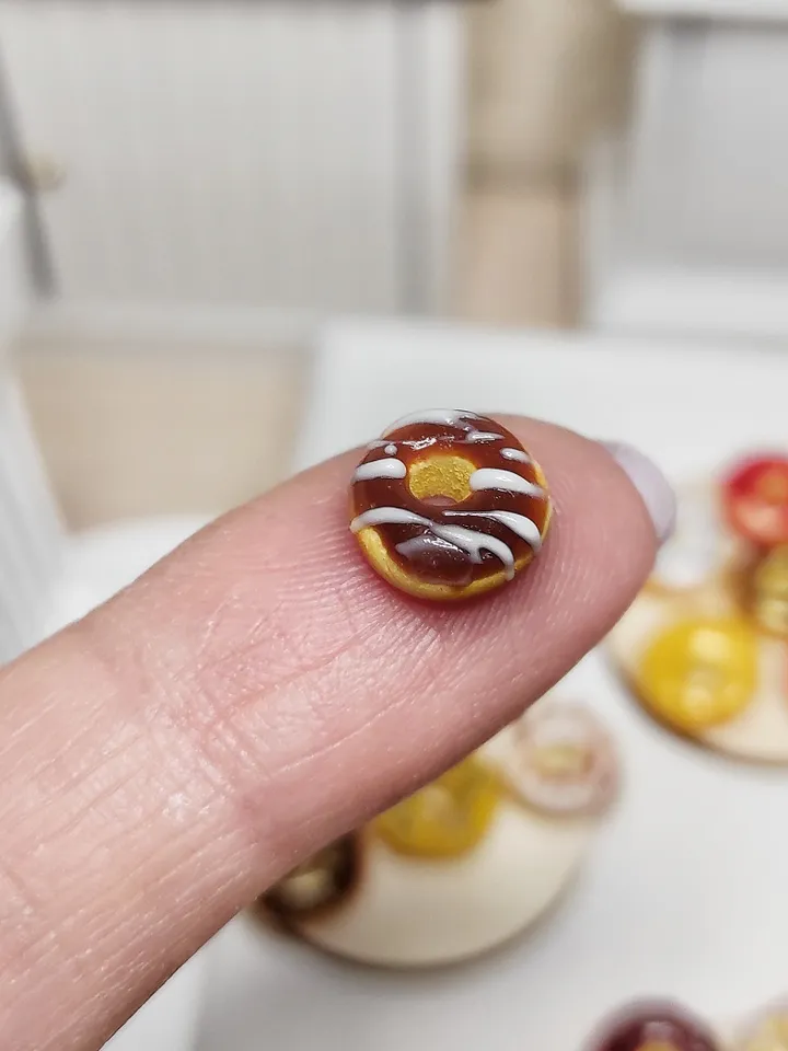 Donut, food scale 1 12, dessert for dolls, doll house, dessert, mini food, miniature food, food for dolls, mini food