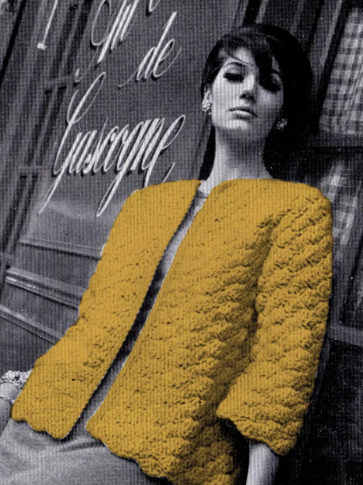 Vintage Crochet Pattern 279 Casual Jacket Women