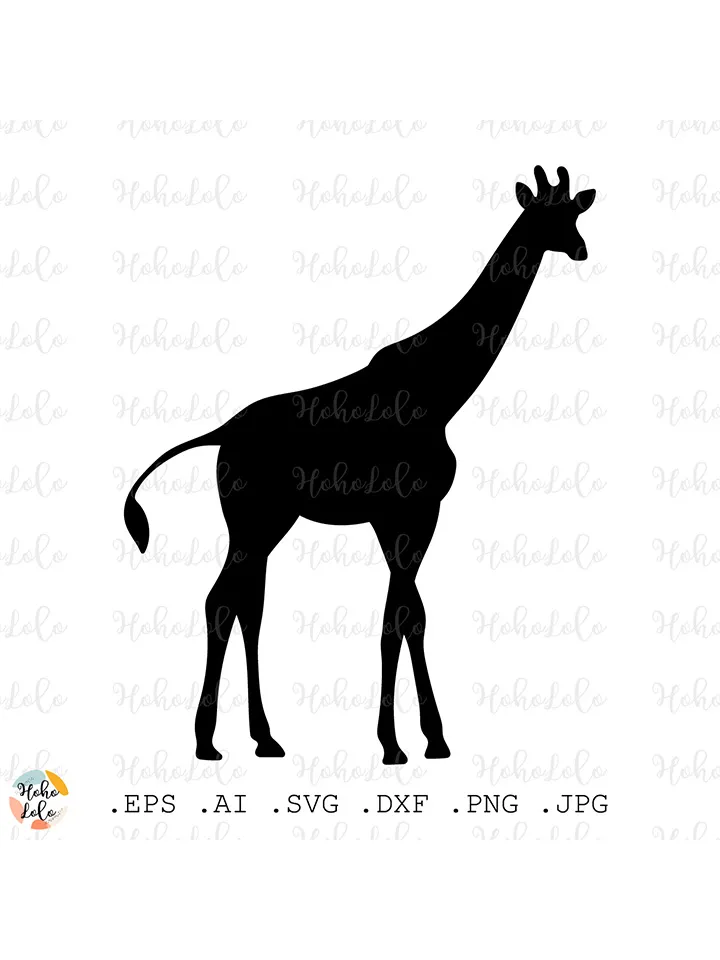 Giraffe Svg, Giraffe Silhouette, Giraffe Cricut files, Giraffe Stencil Dxg, Giraffe Clipart Png, Giraffe Template Dxf
