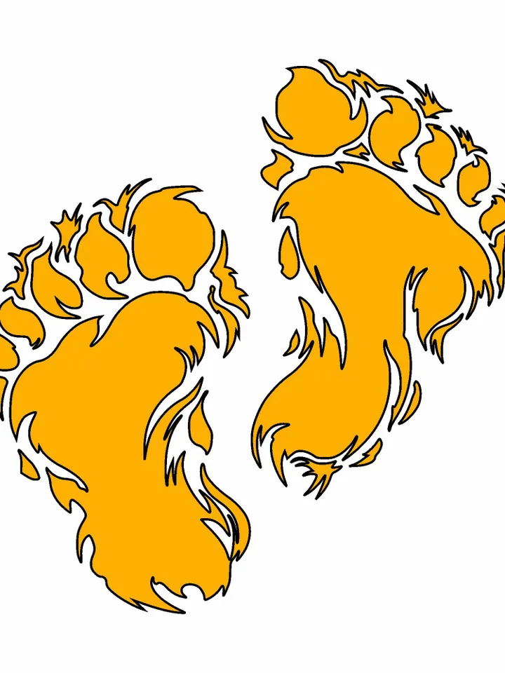 Bigfoot SVG, Bigfoot Mountain Flag svg, Yeti svg, Sasquatch svg, Walking Yeti svg, Bigfoot USA Flag svg, Wild Monster
