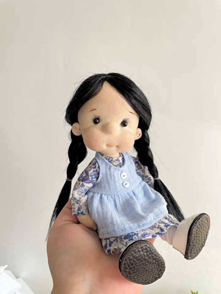 Handmade Textile Doll Art Doll Waldorf Doll Inspiration Birthday Gift for Girl