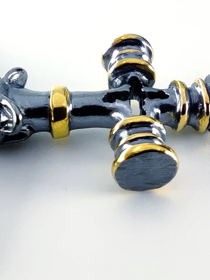 Pendant - Wolf's Cross - Thor's Hammer