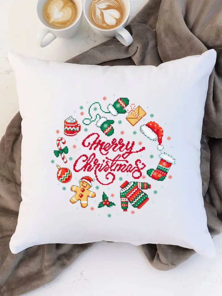 Merry Christmas sampler cross stitch pattern PDF download Simple Christmas pattern digital PDF, Christmas cross stitch chart, Noel #N107