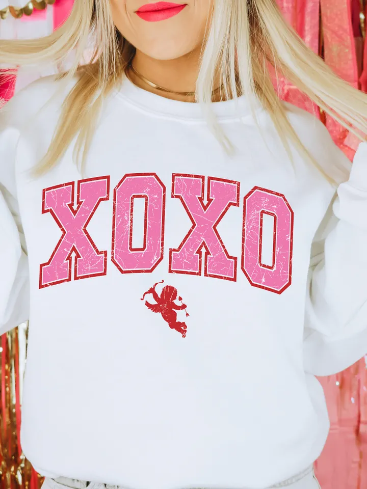 Varisty Cupid Vibes SVG PNG Grunge Valentine’s Day Sublimation college cupid png, retro cut file, trendy vday tshirt pngtrendy pink vday