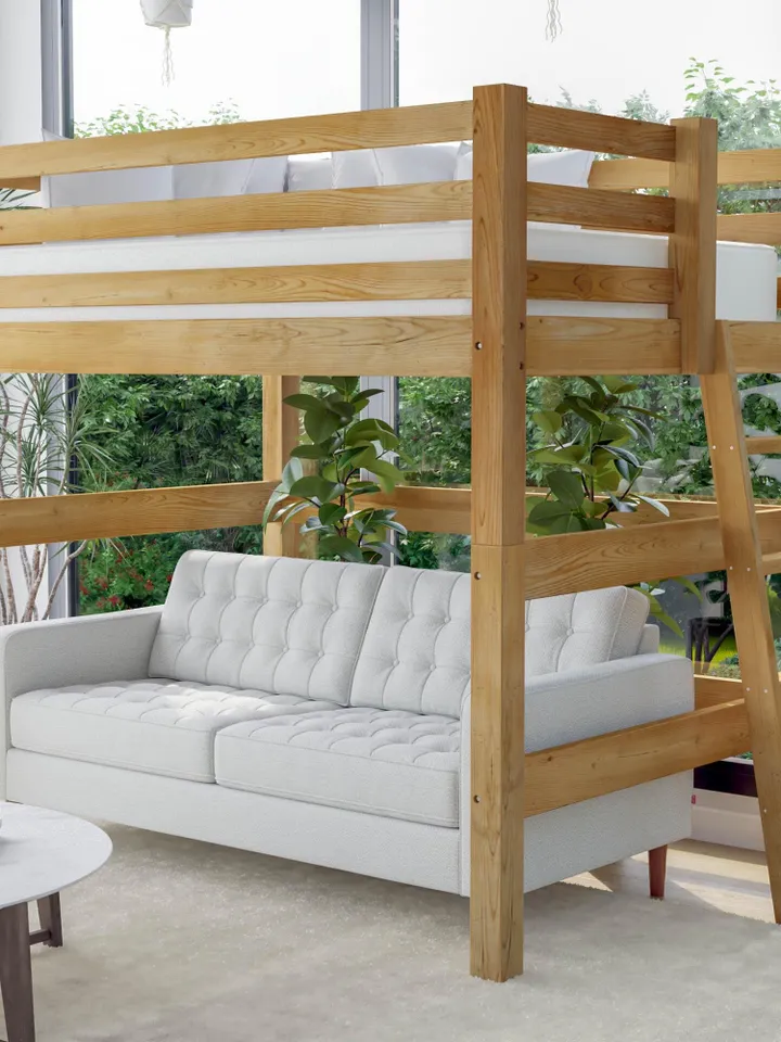 DIY PDF Loft Bed Plans - Full Size Loft Bed Frame Tutorial & Easy Build Guide