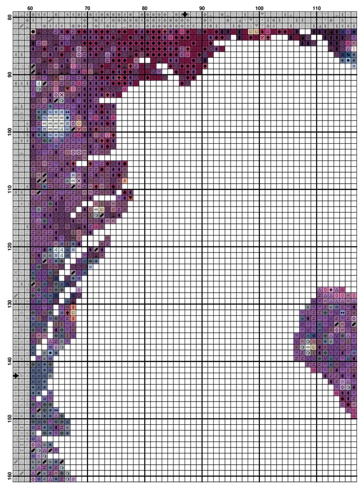Beauty And The Beast Cross Stitch Pattern / Disney Cross Stitch Pattern / Princess Cross Stitch / Counted Printable PDF