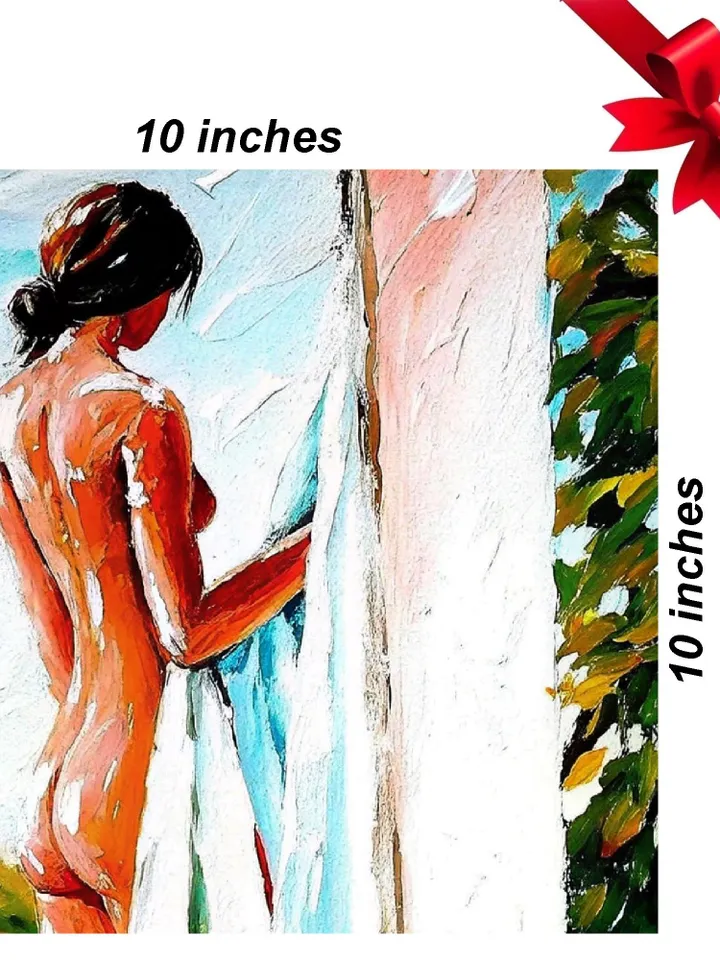 Girl Body Painting young woman Original Art woman Abstract Wall Art Gay Wall Decor Gifts for Him Personalized Gifts by ArtProkopaloSv