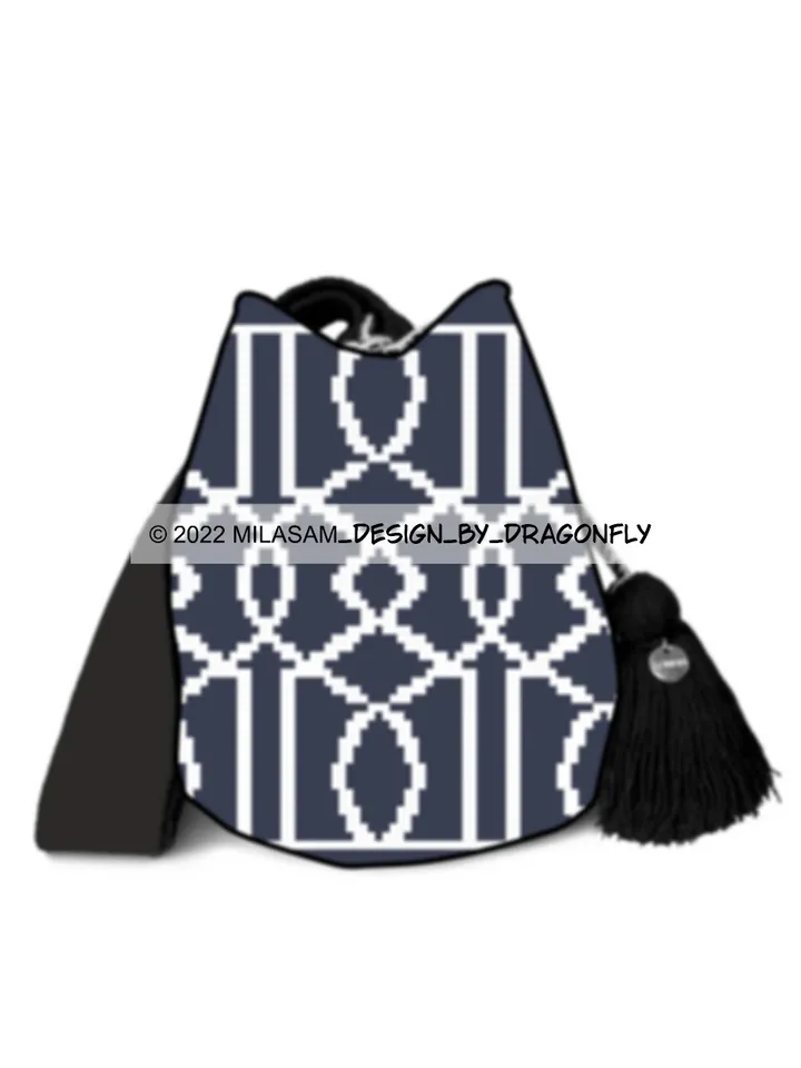 TAPESTRY CROCHET PATTERN. Handbag. Modern Crochet. / Set Art Deco
